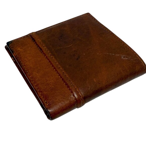 Tommy Hilfiger Mens Wallet Brown Leather RIFD Hipster Bi-Fold - Picture 9 of 11